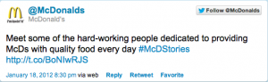 McDonalds Tweet