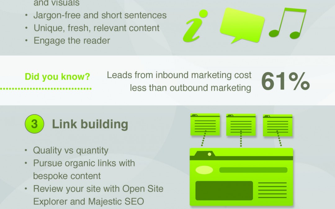 Top 5 SEO tips infographic