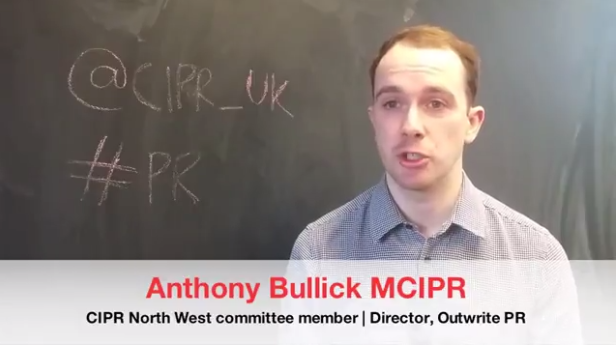 Anthony becomes face of UK-wide CIPR membership campaign