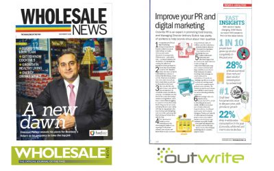 Outwrite provides PR expertise in food industry magazine