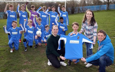 Mold junior football club boosted by digital PR agency’s sponsorship