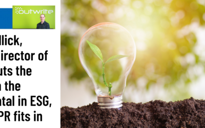 PR and ESG: spotlight on the environmental in ESG, and where PR fits in